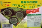 Preserved Duck Egg  (Toss a few into your 'Yung Jon Pea')