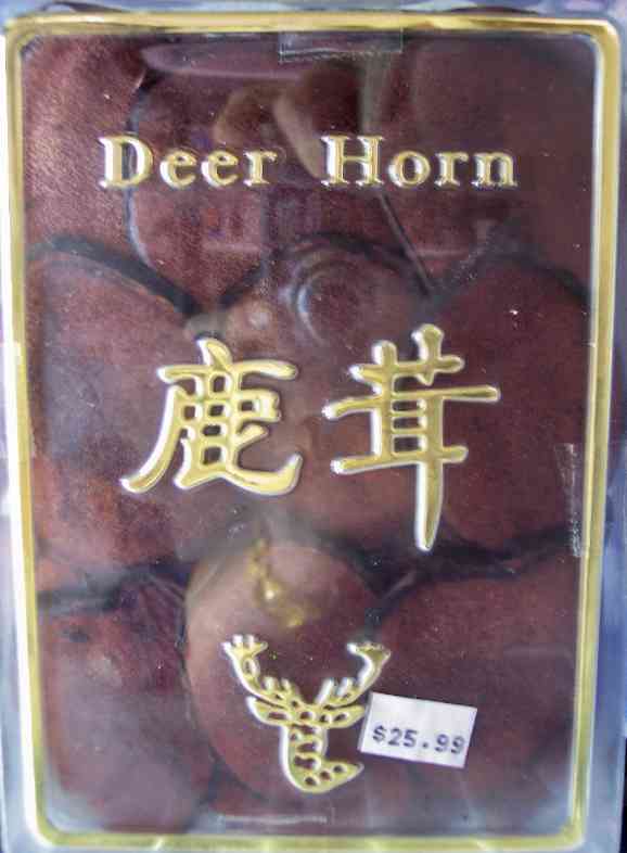 sliced deer horn